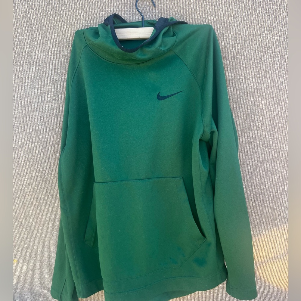 Nike Dry Spotlight Basketball Hoodie Sweater Green Black Men's L